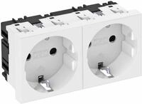 OBO Bettermann STD-D0 RW2 Steckdose 0&deg;, Schutzkontakt, 2-fach (6120022)