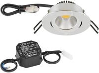 EVN PC20-Serie LED Deckeneinbau, rund, schwenkbar, IP20, 220-240V, 6W, 3000K, 620lm,