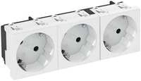 OBO Bettermann STD-D3S RW3 Steckdose 33&deg;, 3-fach Schutzkontakt (6120123)
