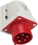 PCE CEE-Wandger&auml;testecker, 16A, 5p, 6h, IP44, rot (515-6)