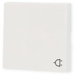 Gira 492227 Abdeckung f&uuml;r SCHUKO-Steckdose 16 A 250 V~ mit Klappdeckel System 55