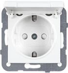 Panasonic WDTT03102WH Plus 55 Schuko Steckdose Klappdeckel reinwei&szlig;