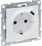 Legrand SEANO Kombinationssteckdose Steckdose mit USB Typ C, Steckklemmen, mit
