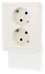Schneider Electric Thorsman CYB-PS Doppelsteckdose f&uuml;r Kanaleinbau, ohne