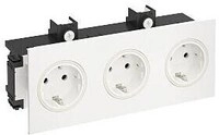 OBO Bettermann BRK 3STD rws Steckdose, 3-fach, erh&ouml;hter Ber&uuml;hrschutz,...