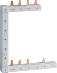 Hager KCF863L Phasenschiene senkrecht, 3-polig + N, kompakt, 63A, links, L1L2L3N zu