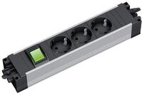 Bachmann STEP ALU Steckdosenleiste, 3-fach (906.18801)
