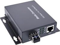 InLine Netzwerk Media Konverter 10Gb/s TP zu SFP+ LWL (f&uuml;r LC Duplex), SM, 10km
