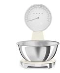 Smeg KSF01CRWW 50s Style Analoge & Digitale Portionswaage, Vollsichtskala mit