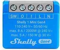 Shelly 1 Mini Gen4 Relais, Schalter, WLAN, Zigbee, Bluetooth (Shelly_1_Mini...