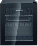 Bomann KSG 7291 Glast&uuml;r-K&uuml;hlschrank, 44 cm breit, 46 Liter, 55 Dosen &agrave; 330...