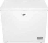 Beko CF200CWN Stand Gefriertruhe, 102,6 cm breit, 198 L, Griffmulde, wei&szlig;