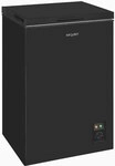 Exquisit GT100-050E Stand Gefriertruhe, 54,5 cm breit, 99 L, LED Beleuchtung, schwarz