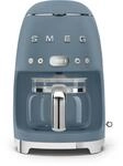 Smeg DCF02SBMEU 50s Style Filter-Kaffeemaschine, 10 Tassen, LED-Display-Programmuhr,