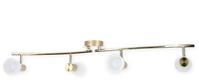Trio Deckenleuchte LEVISTO incl. 4x E14 LED, 4,9W &middot; 4x 470lm, 3000K, messing matt