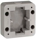 Legrand Aufputz Geh&auml;use 1-fach IP55 IK10 Soliroc grau (077890)