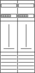Eaton ZSD-Z27A1332 Z&auml;hlerfeld, 2-feldrig, vorbereitet, Version Z27A1332 (260411)