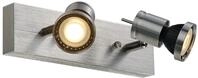 SLV ASTO 2, Wand- und Deckenleuchte, zweiflammig, QPAR51, max. 150 W, aluminium