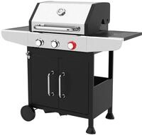 ProfiCook PC-GG 1310 Gasgrill, 3 Heizzonen, 56 x 43 cm gro&szlig;e Grillfl&auml;che, Edelstahl