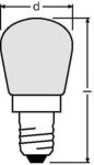 LEDVANCE SPC.T26/57 special Gl&uuml;hlampe FR 15 E14 230V, 15 W, matt Nr1