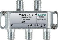 Axing BVE 4-01P 4fach Verteiler 5-1218MHz, Kl.A+, brummentkoppelt