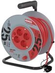EMOS P09225 Kabeltrommel, SCHUKO, 4 Steckdosen, L&auml;nge 25m, 1,5mm&sup2;, PVC, rot