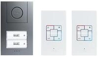 M-E AD-ALU-4020-A Audio-T&uuml;rsprechanlage ALU 2-Familienhaus Set Aufputz, Anthrazit