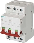 Siemens 5TL1363-1 Lasttrennschalter, Ein-Aus-Schalter 63 A 3-polig, mit rotem Griff