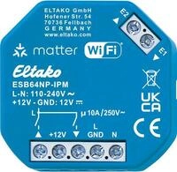 Eltako ESB64NP-IPM Beschattungsaktor mit IP, Matter &uuml;ber Wi-Fi, 1+1 Schlie&szlig;er 10