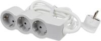 Legrand Flache Steckdosenleiste, 3-fach Steckdose, Mehrfachsteckdose, 1,5m