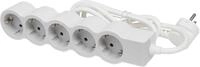 Legrand Flache Steckdosenleiste, 5-fach Steckdose, Mehrfachsteckdose, 5m...