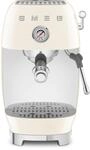 Smeg ECF03CREU 50s Style Premium-Siebtr&auml;ger-Espressomaschine, 1.650 W, 15 bar,