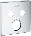 GROHE SmartControl Rosette, eckig, Unterputz, f&uuml;r Thermostat mit 2 Absperrventilen,