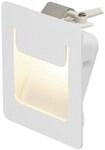 SLV DOWNUNDER PUR 80 Wandeinbauleuchte, LED, 3000K, eckig, wei&szlig;, inkl. Blattfedern