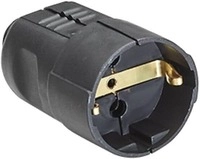 Bachmann SCHUKO Kupplung, kleine Ausf&uuml;hrung, schwarz (912.170)