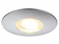 SLV DEKLED LED Einbauleuchte, 3000K, rund, silber metallic, 1W (112242)