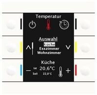 MDT BE-BZS86.01 Bedienzentrale Smart 86 Kunststoff, mit Farbdisplay und 6...