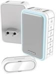 Honeywell Home DC315SP2L Funk Gong Steckdosen Set 150 m, 6 T&ouml;ne, 84dB,...