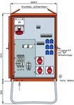 Walther Werke WV0363R1 Verteilerschrank, 55kVA, mit RCD Typ B und RCD Typ A, 10 LS, 4
