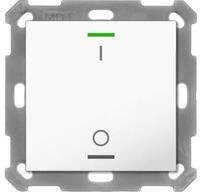 MDT BE-TAL5501.B1 Taster Light 55 1-fach, Ausf&uuml;hrung I/O Symbol, reinwei&szlig; gl&auml;nzend