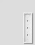 Siedle GA 612-4/1-01 W Aufputzgeh&auml;use f&uuml;r 4 Funktionsmodule, Aluminium,