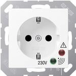 Jung A 521 UF WW SCHUKO Steckdose 16A 250VAC Schraubklemmen mit Funktionsanzeige,