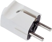 Bachmann 910.270 Schukostecker, zentral wei&szlig;