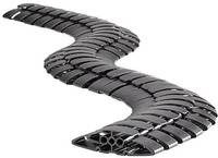 Bachmann Kabelschlange PRO, L&auml;nge 1m, schwarz RAL9005 (930.032)