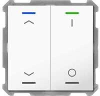 MDT BE-TAL6302.C1 Taster Light 63 2-fach, Ausf&uuml;hrung AUF/AB und I/O Symbol,