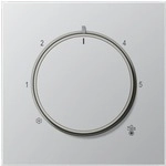 Jung Serie LS Abdeckung f&uuml;r Thermostat, aluminium (AL1749)