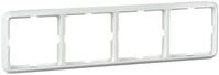 Elso 204404 Rahmen 4-fach Duroplast, Fashion, reinwei&szlig;