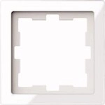Merten MEG4010-6520 D-Life Glas Rahmen, 1fach, kristallwei&szlig;