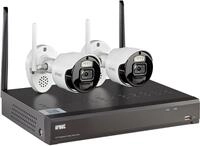Grothe Video&uuml;berwachungsset WLAN 2,4 GHz, 8-Kanal NVR, 1TB HDD, schwarz wei&szlig;...