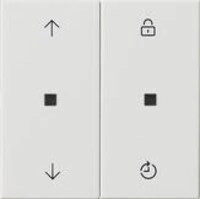 Gira 549203 eNet Funk Bedienaufsatz Memory Pfeilsymbole, System 55, reinwei&szlig;